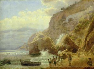 Paysage côtier italien, 1844
